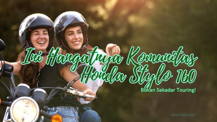 Komunitas Honda Stylo 160 saat touring bersama di jalan raya